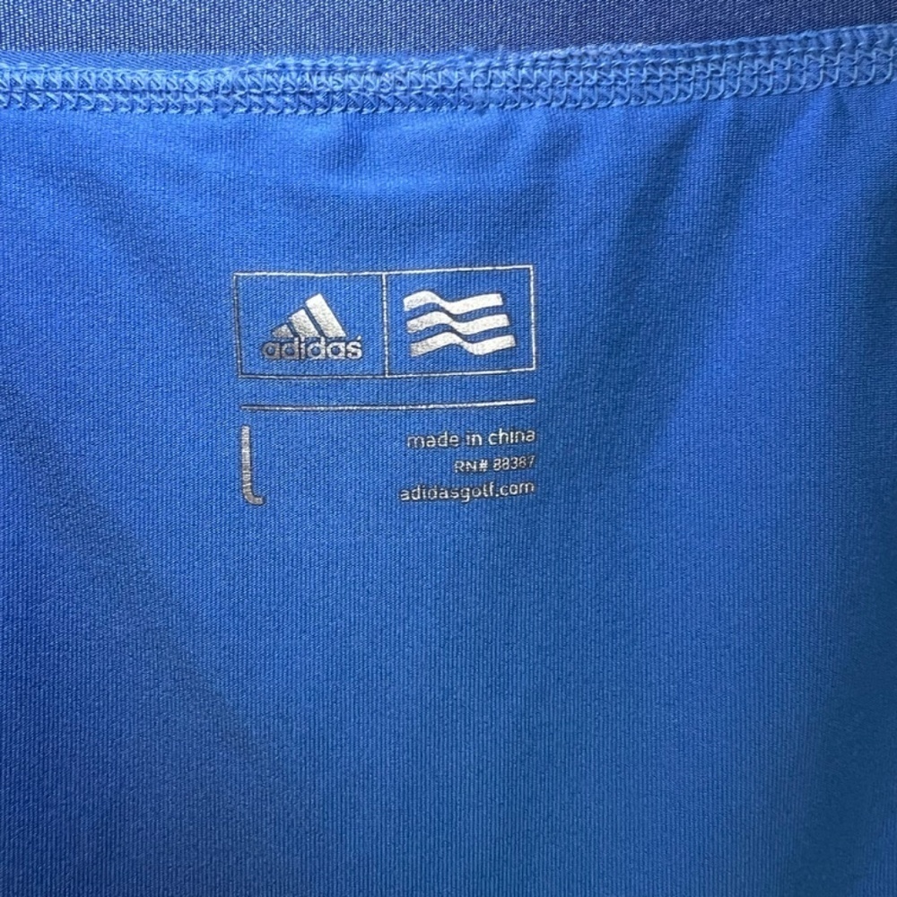 Adidas Skirt Skort Blue Heather Lined Athletic Pickleball Golf Summer Size Large - Picture 10 of 10